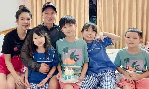 Đạo diễn kiếm 100 tỷ/phim Lý Hải làm sinh nhật giản dị cho con trai: Cái bánh bé xíu nhưng sự hiểu chuyện của Rio thật đáng yêu