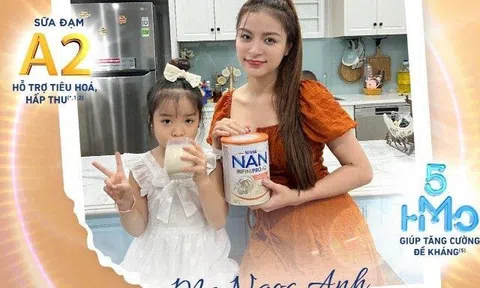 Bổ sung cả sữa đạm A2 và phức hợp 5HM-O để chăm con khỏe như hot mom Vũ Ngọc Ánh và Nguyễn Ngọc Anh