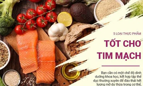 Bồi dưỡng cho tim mạch, giúp lưu thông mạch máu, bạn cần chăm ăn 5 loại thực phẩm này