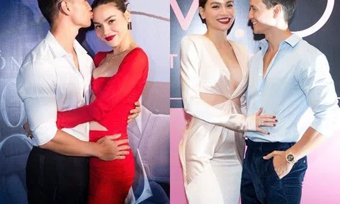Kim Lý ôm hôn Hồ Ngọc Hà ngọt ngào giữa sự kiện, có chia sẻ lãng mạn liền bị nghi ngờ "vợ viết giùm"