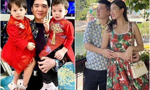 Cuộc sống "ngậm thìa vàng" của 2 bé sinh đôi nhà anh trai chồng Đỗ Mỹ Linh trong biệt thự xa hoa