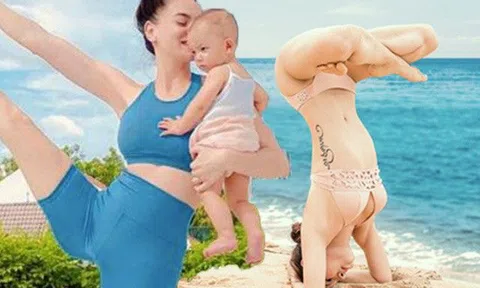 Diện áo tắm tập yoga: Mẹ Lisa là huyền thoại, Phạm Hương sau sinh càng đẹp, song Trinh gây “tá hoả”