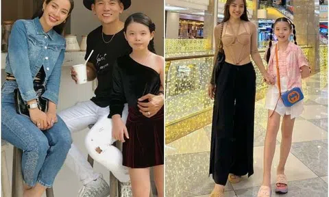 Bé gái được Phương Trinh Jolie giấu kín 9 năm, nay chân dài gần bằng mẹ, tập tạo dáng như Hoa hậu