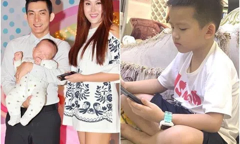 Phi Thanh Vân hiếm hoi khoe con trai, bé càng lớn càng giống y đúc bố, là học sinh giỏi nhất khối