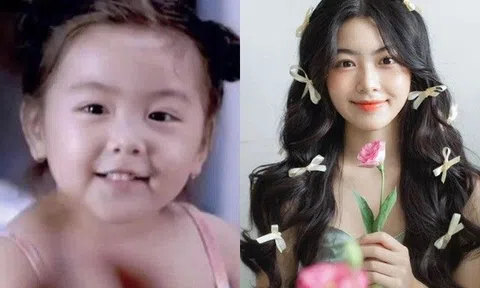 Hình ảnh con gái Quyền Linh đóng quảng cáo năm 3 tuổi khác nhiều so với hiện tại, giờ đi ngược mong muốn của bố