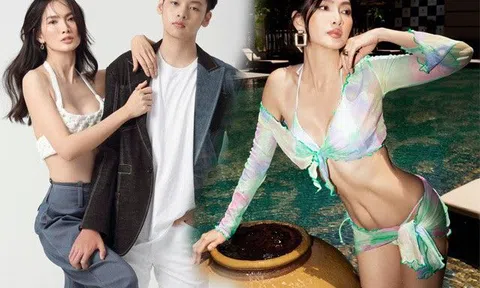 Làm mẹ nam sinh 15 tuổi, siêu mẫu Anh Thư tự tin mặc cắt khoét, khoe đường cong "rực lửa"