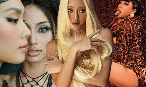 Mãn nhãn đêm Halloween: Lương Thuỳ Linh nhuộm trắng lông mày vẫn chưa "đỏ mặt" bằng bạn thân Chi Pu