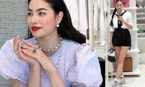 Bỏ showbiz sang Mỹ sinh con, chân dài Hải Phòng giờ ăn sung mặc sướng, liên tục được mẹ chồng tặng hột xoàn
