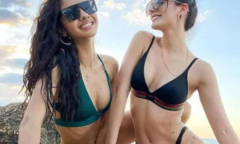Hai mỹ nhân cao gần 1m8, chân dài thẳng tắp công khai yêu nhau "dậy sóng" cõi mạng