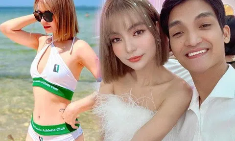 Sinh 1 con dáng vẫn đẹp tuyệt, bà xã Mạc Văn Khoa chăm diện áo tắm bị nói khoe thân