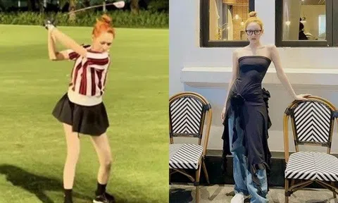Hiền Hồ thoải mái khoe ảnh trở lại đi đánh golf, nhìn xuống đôi chân nhiều người "giật mình"