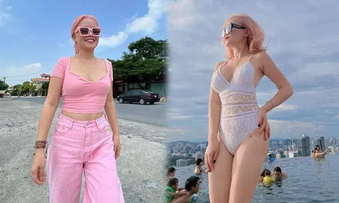 "Cô Xuyến" 4 đời chồng tự nhận là gái 16, khoe đường cong bốc lửa, khẳng định không chỉnh ảnh, bóp eo