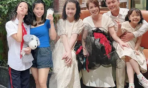 Vợ Hồng Đăng chiều cao khiêm tốn nhưng con gái có chân dài vượt trội, "lộn nhào" tập thể thao