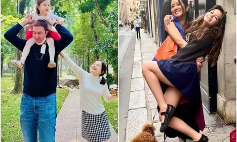 Nhóc tỳ lai Tây nhà mỹ nhân Việt: Con gái Lan Phương, Hồng Nhung càng lớn càng xinh như công chúa