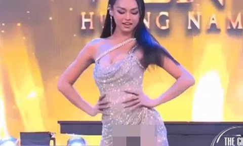 Người đẹp Lô Tô gặp sự cố hớ hênh khi diện đầm xẻ cao, vòng 3 "vượt mặt" Mai Phương Thuý