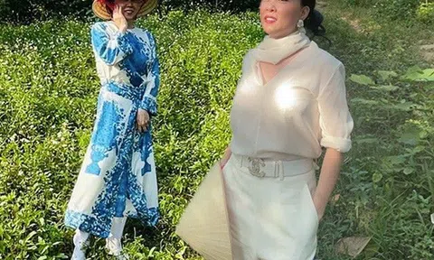 Nữ đại gia quê Thanh Hoá đi rừng đội nón lá nhưng ăn mặc "đắt xắt ra miếng", bộ nào cũng sang