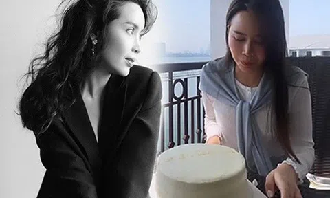 Đón sinh nhật, Lưu Hương Giang phong phanh áo, "quên nội y" nhưng ngón đeo nhẫn mới gây chú ý