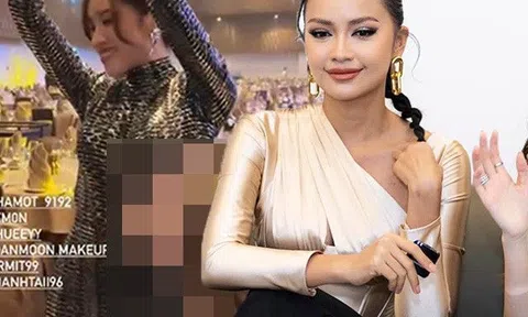 Dũng cảm mặc lại chiếc đầm khoét cả mạng sườn giống Ngọc Châu, nữ MC đi G63 lộ nhẹ điểm yếu