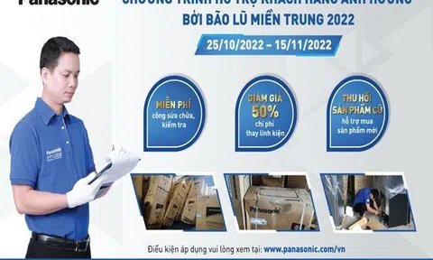 Panasonic chung tay hỗ trợ đồng bào 7 tỉnh thành vùng bão lũ
