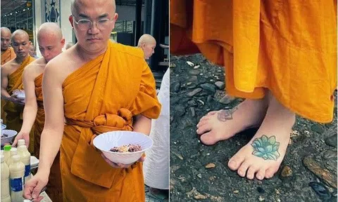 "MC giàu nhất Việt Nam" lộ diện trên sóng truyền hình thế nào sau 10 ngày cạo đầu thành ông sư xăm mình?