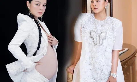 Mang bầu mặc áo chẳng cài cúc, mẹ bỉm Phạm Quỳnh Anh giờ mặc kín bưng, giấu dáng sau sinh