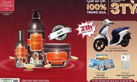 “Quét ngay, trúng lớn” tổng trị giá giải thưởng lên đến 3 tỷ đồng cùng Tesori d’Oriente
