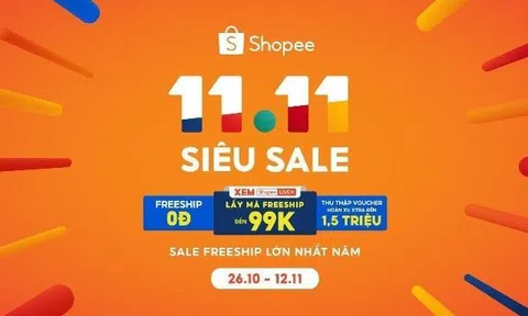 Chuỗi ưu đãi thiết thực từ Shopee 11.11 Siêu Sale giúp người dùng mua sắm giải trí tiện lợi, tiết kiệm
