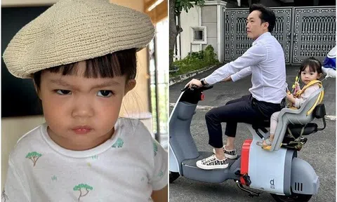 Đàm Thu Trang khoe ảnh mặt hề của con gái, Cường Đôla vẫn khen nịnh hết cỡ