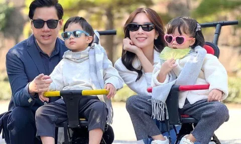 Đặng Thu Thảo hiếm hoi khoe ảnh ở Nhật: Con trai giống bố, con gái giống mẹ, chuẩn gia đình quốc dân