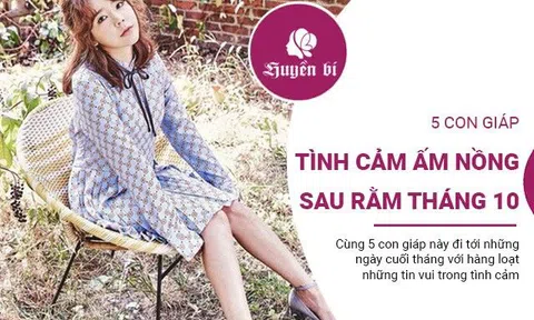 Rằm tháng 10 Âm lịch, 5 con giáp nào có được chuyện tình mật ngọt trong những ngày tới?