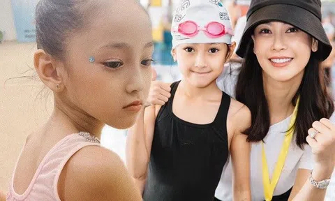 Hà Kiều Anh than trời vì con gái 7 tuổi mê thể thao, răng sún nhưng chơi đủ môn như dân chuyên