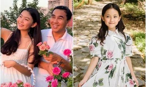 Con gái được khen xinh như Hoa hậu, Quyền Linh áp lực, Hà Kiều Anh liền gửi gắm dì Dung "bà trùm chân dài"