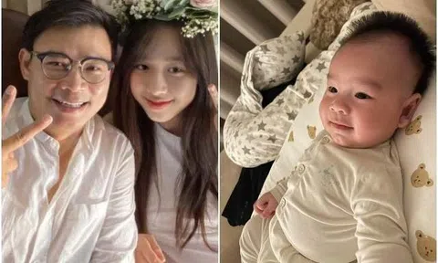 Mỹ nhân VTV sinh con với triệu phú công nghệ: Quý tử 2,5 tháng dự đoán tương lai 1m9