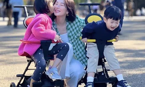 Chỉ qua 1 bức ảnh, Hoa hậu Đặng Thu Thảo tiết lộ tính cách trái ngược của con trai và con gái cưng