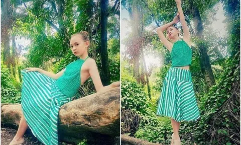 Con gái lai Tây của mẫu nữ "thế hệ vàng" Ngọc Nga 12 tuổi xinh hệt mẹ, múa cực dẻo