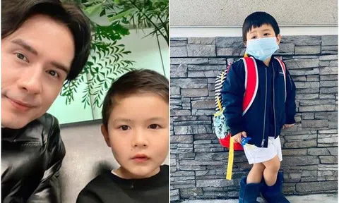 Con trai Đan Trường học mẫu giáo đã đánh bạn, về nhà đỏ cả mắt