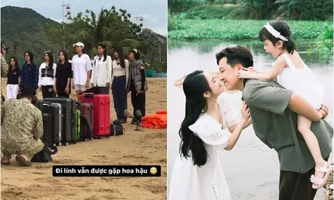 Rò rỉ ảnh Nhã Phương bỏ bố con Trường Giang đi lính: Dân mạng bình luận trái chiều, lo cô "khóc trôi trại huấn luyện"