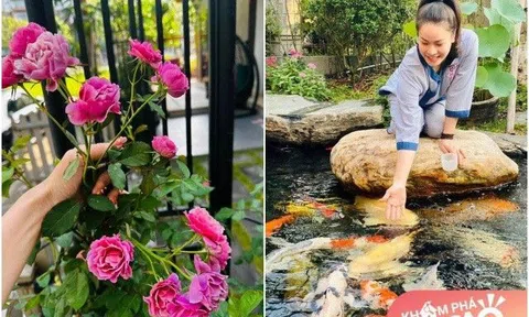 Nhật Kim Anh khoe khu vườn hoa nở ngập lối trong biệt thự 20 tỷ, ai nhìn cũng mê tít