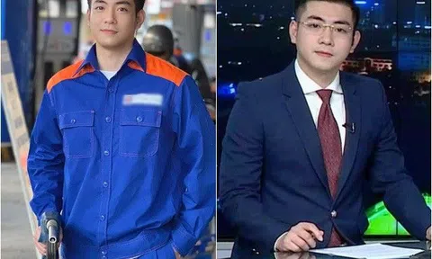 "Anh bán xăng" hot nhất mạng xã hội làm chị em muốn đổ rầm rầm hóa ra là MC Thời sự