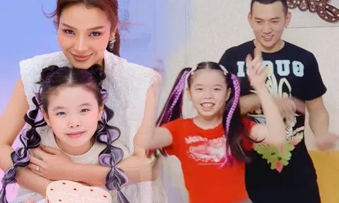 Giấu kĩ con gái 9 năm, Phương Trinh Jolie giờ cưng chiều hết mức, làm điệu cho con gái nhiều kiểu tóc "màu mè"