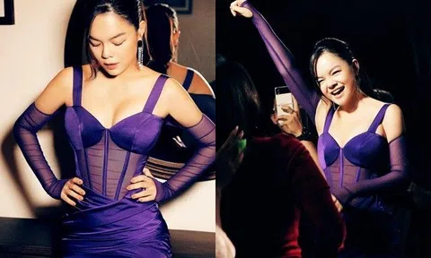 Phạm Quỳnh Anh mặc đồ xuyên thấu, để lộ thân hình "báo động" sau 4 tháng sinh con