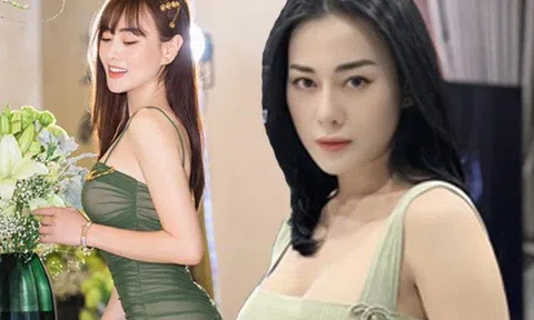 Chán làm tiên nữ, Phương Oanh mặc váy màu trà xanh khoe đường cong "hiếm có khó tìm"