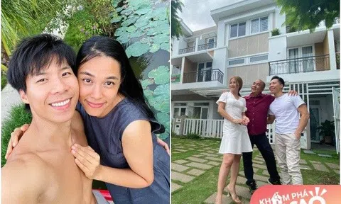 Sự nghiệp thăng hoa, Quốc Nghiệp và Ngọc Mai ở biệt thự rộng, bên trong giản dị bất ngờ