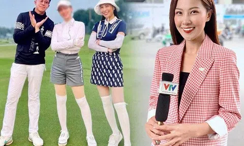 Bóng hồng VTV đánh golf cùng Matt Liu đăng đàn thanh lý quần áo, ăn mặc bình dân khác xa Hương Giang