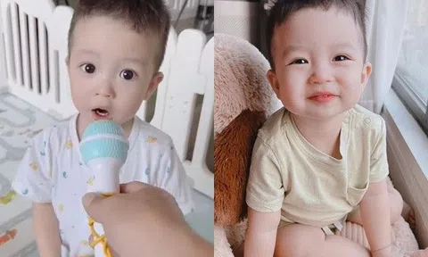 Bằng Kiều khen tấm tắc trong clip con trai út khoe giọng, mới 1 tuổi đã có tố chất nối nghiệp bố