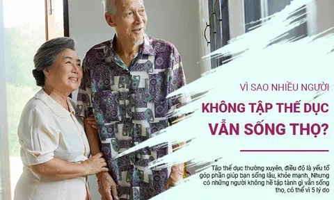 Nhiều người không tập thể dục vẫn sống thọ, đây là 5 bí mật ai cũng muốn biết