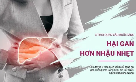3 thói quen xấu buổi sáng hại gan hơn nhậu nhẹt, rất nhiều người mắc phải