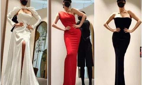 Chị đại 52 tuổi khoe ảnh trong phòng thử đồ, nhìn xuống đôi chân và vòng eo mà giật mình