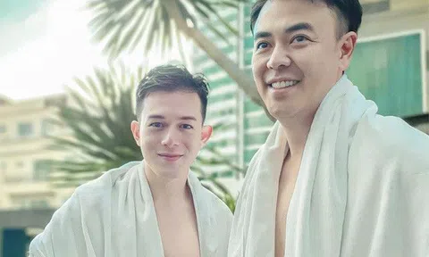 Gia đình "xì tin" của Về Nhà Đi Con hội ngộ "thiếu vải", nhan sắc của ông bố trẻ gây chú ý
