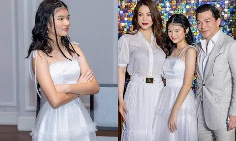 Con gái Trương Ngọc Ánh cao như nữ thần, kiều diễm đứng giữa bố mẹ, diễn viên Anh Dũng không có mặt
